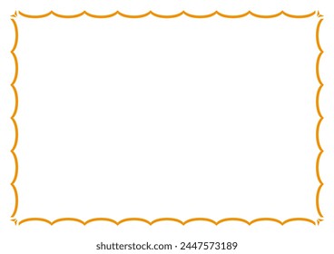 vector wave frameFrame for your text, photos or invitations, Elegant blank Frame for certificate, diploma, voucher, invitation, congratulation