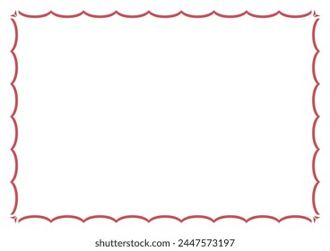 vector wave frameFrame for your text, photos or invitations, Elegant blank Frame for certificate, diploma, voucher, invitation, congratulation