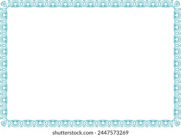 vector wave frameFrame for your text, photos or invitations, Elegant blank Frame for certificate, diploma, voucher, invitation, congratulation