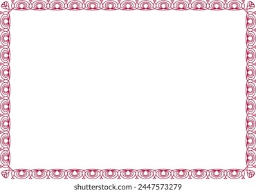 vector wave frameFrame for your text, photos or invitations, Elegant blank Frame for certificate, diploma, voucher, invitation, congratulation