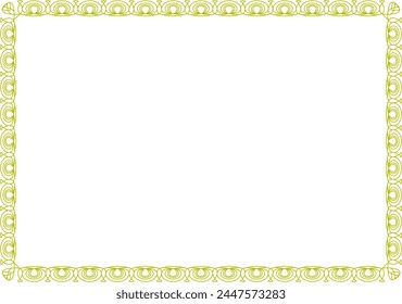 vector wave frameFrame for your text, photos or invitations, Elegant blank Frame for certificate, diploma, voucher, invitation, congratulation