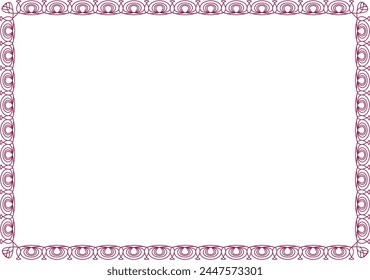 vector wave frameFrame for your text, photos or invitations, Elegant blank Frame for certificate, diploma, voucher, invitation, congratulation