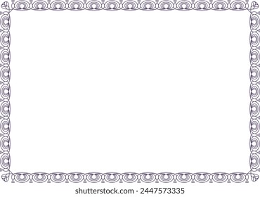 vector wave frameFrame for your text, photos or invitations, Elegant blank Frame for certificate, diploma, voucher, invitation, congratulation