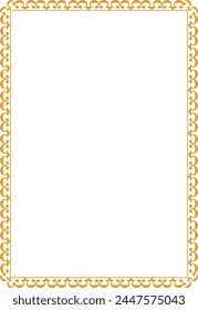 vector wave frameFrame for your text, photos or invitations, Elegant blank Frame for certificate, diploma, voucher, invitation, congratulation
