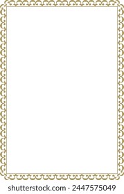 vector wave frameFrame for your text, photos or invitations, Elegant blank Frame for certificate, diploma, voucher, invitation, congratulation
