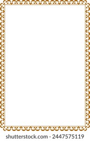 vector wave frameFrame for your text, photos or invitations, Elegant blank Frame for certificate, diploma, voucher, invitation, congratulation
