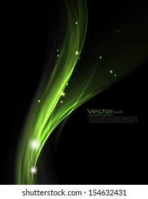 Vector Wave Glowing Background