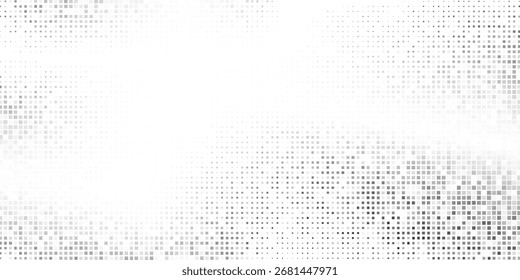 Vector wave halftone gradient background. Faded grit noise texture abstract modern