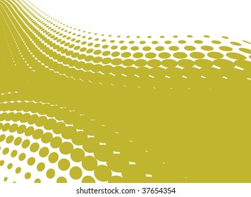 vector wave halftone with sample text background