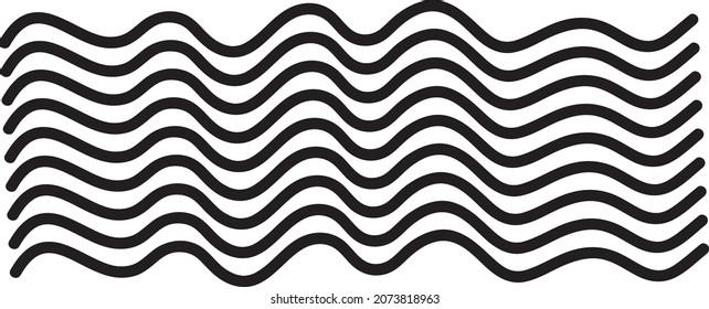 onda vectorial. icono de onda. diseño de signo. EPSeps vectores