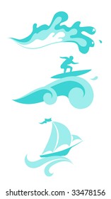 vector wave illustration