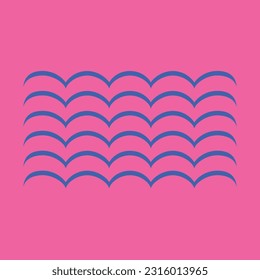 ilustración de onda vector moderna patern cimonyet