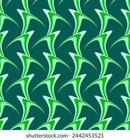 Vector - wave, inferno flame seamless pattern.