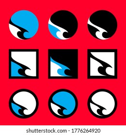 Vector Wave Logo Collection Graphic Art