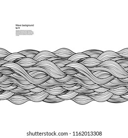 Vector wave pattern background