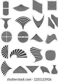 Vector Wave Patterns, various shapes