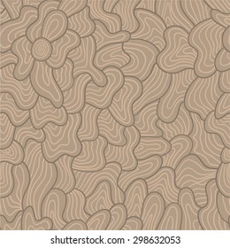 vector wave seamless abstract hand-drawn pattern.