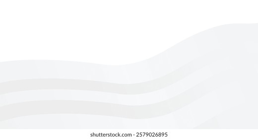 Vector wave white background with gradient color and artistic simple abstract modern design