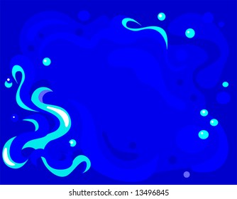 Vector Waves Background is hand drawn original artwork.