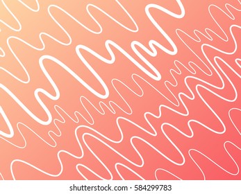 Vector Waves Color Illustration