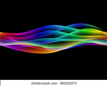 Vector waves. EPS10 with transparency and mesh. Abstract composition with curve lines. Blurred lines for relax themes background. Background with copy space. Place for text. Border lines