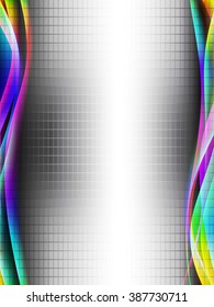 Vector waves. EPS10 with transparency and mesh. Abstract composition with curve lines. Blurred lines for relax themes background. Background with copy space. Place for text. Border lines