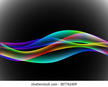 Vector waves. EPS10 with transparency and mesh. Abstract composition with curve lines. Blurred lines for relax themes background. Background with copy space. Place for text. Border lines