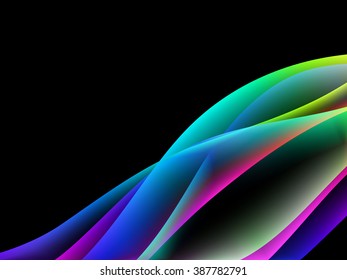 Vector waves. EPS10 with transparency and mesh. Abstract composition with curve lines. Blurred lines for relax themes background. Background with copy space. Place for text. Border lines