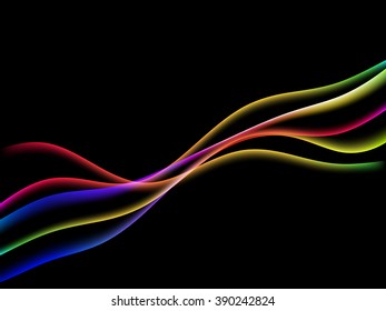 Vector waves. EPS10 with transparency and mesh. Abstract composition with curve lines. Blurred lines for relax themes background. Background with copy space. Place for text. Border lines