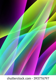 Vector waves. EPS10 with transparency and mesh. Abstract composition with curve lines. Blurred lines for relax themes background. 