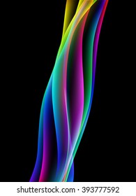 Vector waves. EPS10 with transparency and mesh. Abstract composition with curve lines. Blurred lines for relax themes background. Background with copy space. Place for text. Border lines