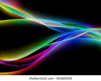 Vector waves. EPS10 with transparency and mesh. Abstract background with blurred lines.