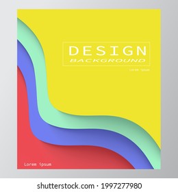 Vektorwellen-Linien, die für Broschüre, Website, Flyer-Design und abstrakten Hintergrund konzipiert sind