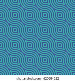 Vector waves pattern. Geometric background