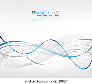 vector waving background