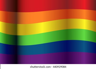 Vector waving dimension LGBT flag background