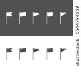 Vector Waving Flags and Banners for Icons, Presentations, Web Pages.