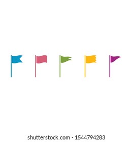 Vector Waving Flags and Banners for Icons, Presentations, Web Pages.