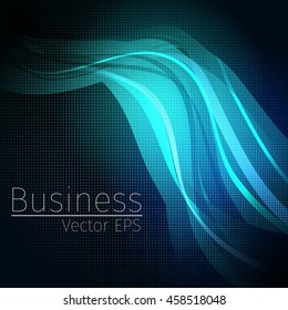 Vector wavy abstract  background for business and technology.