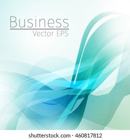 Vector wavy abstract  background for business and technology.