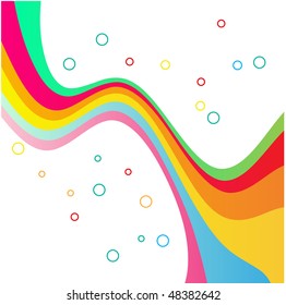 Vector wavy background