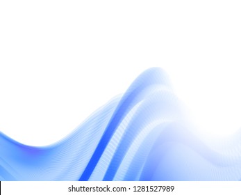 Vector wavy and curve line. EPS10 with transparency. Abstract composition with blurred lines.