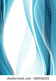 Vector wavy and curve line. EPS10 with transparency. Abstract composition with curve lines. Blurred lines with copy space. Place for text. Border lines
