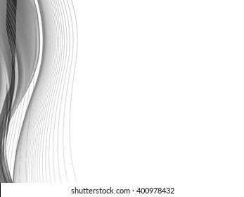 Vector wavy and curve line. EPS10 with transparency. Abstract composition with curve lines. Blurred lines with copy space. Place for text. Border lines