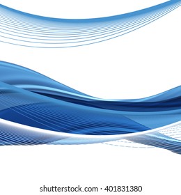 Vector wavy and curve line. EPS10 with transparency. Abstract composition with curve lines. Blurred lines with copy space. Place for text. Border lines