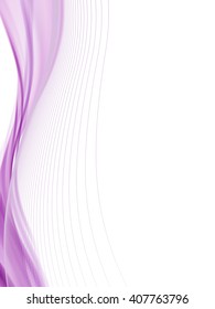 Vector wavy and curve line. EPS10 with transparency. Abstract composition with curve lines. Blurred lines with copy space. Place for text. Border lines