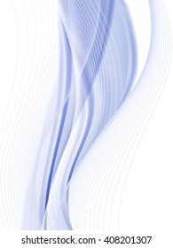 Vector wavy and curve line. EPS10 with transparency. Abstract composition with curve lines. Blurred lines with copy space. Place for text. Border lines