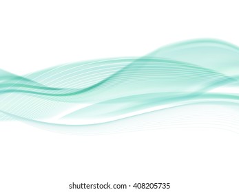Vector wavy and curve line. EPS10 with transparency. Abstract composition with curve lines. Blurred lines with copy space. Place for text. Border lines