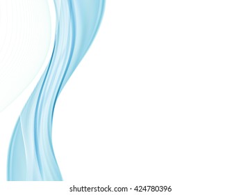 Vector wavy and curve line. EPS10 with transparency. Abstract composition with curve lines. Blurred lines with copy space. Place for text. Border lines