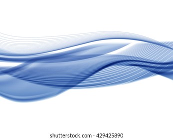Vector wavy and curve line. EPS10 with transparency. Abstract composition with curve lines. Blurred lines with copy space. Place for text. Border lines